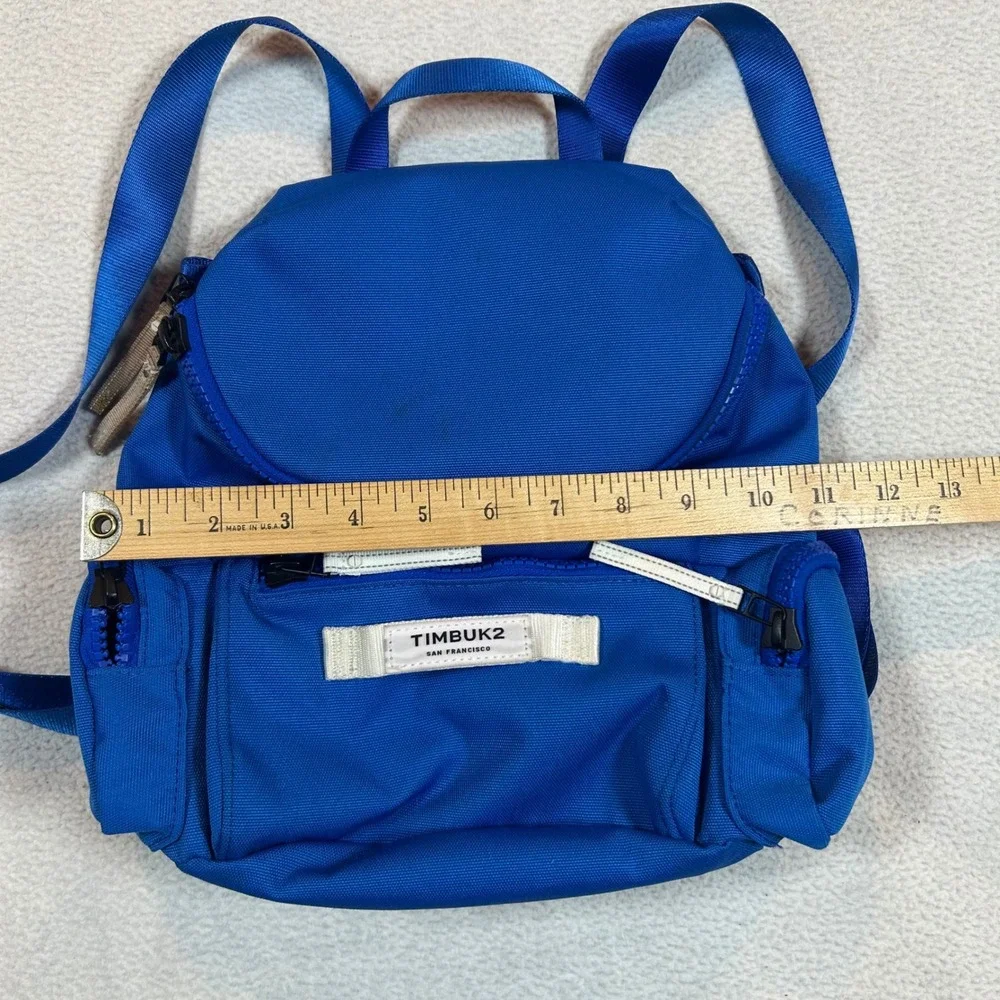 Timbuk2 Mini Backpack‎ Kids OS Blue Canvas Multi-Pocket Small Daypack